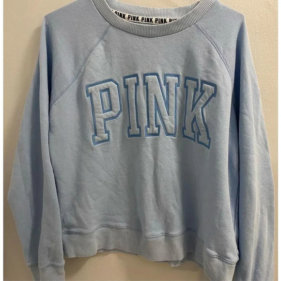 PINK VICTORIA SECRET - BABY BLUE - WOMEN SIZE MEDIUM - Picture 1 of 9